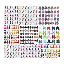 Dog Apparel 60Pc/Lot Arrival Colorf Adjustable Pet Neckties Bowties Cat Puppy Bow Ties Grooming Supplies 6 Types Gl0111 Drop Deliver Dhd2M