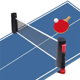 Einziehbares Ping -Pong -Netto -Rack -Austauschtisch Tischtennis und Post -Set mit Speichertag286o