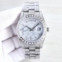 رجال مشاهدة الجليد خارج الساعات ذهبية عالية الجودة للرجال Diamond Luxurywatches Wristwatch 41mm حركة أوتوماتيكية العلامة التجارية العلامة التجارية