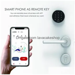 Dörrlås för Airbnb Gimdow Smart Inkludera lösenordsskiva El Electric Bolt Bluetooth Lock Y200407 Drop Delivery Home Garden Building DHCPR