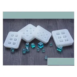 Molds New Transparent Rec Sile Bead Mod Square Ball 6 Holes Diy Jewelry Mold Resin For Drop Delivery Tools Equipment Dh3N5