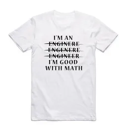 T-shirt da uomo Formato asiatico Stampa da uomo Fidati di me I Am An Engineer T-shirt Estate Casual O-Collo Maniche corte Maglietta divertente HCP4239