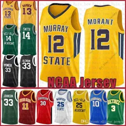 College Basketball Wears 12 Morant NCAA Murray State Racers University Kyrie Stephen 30 Curry Irving Dwyane 3 Wade Leonard LeBron 23 James Basketball Jersey MCCall