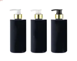 20st 500 ml svart lotion pump schampo flaskbehållare för kosmetisk förpackning Black PET med flytande tvål dispenserhigh qiantity6419293