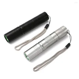 Taschenlampen Taschenlampen Mini LED S5 5-Modus Wasserdicht Lanterna Leistungsstarke Taschenlampe 18650 Batterie Für Die Jagd Mit Hand Seil Schwarz/Silber