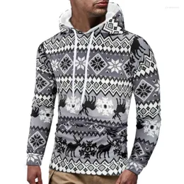 Hoodies masculinos 2023 Autumn Winter Creative 3d Impressão de Natal LONCO PLUSTA TAMANHO CASUAL MENINO MOMELA MOTHA MOMELHO CAPELED TIDE