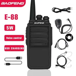 Walkie Talkie 업그레이드 BF-888S Baofeng 5W BF-E88 Mini Ham CB Radio USB Fast Charger UHF 400-470MHz 트랜시버 BF888S BF-999S1