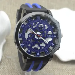 Avanadores de pulso Fashoin Brand Creative Hollow Quartz assiste homens homens Silicone Sports Watch Ladies Casual Dress Relogio feminino