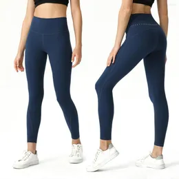 Aktif pantolonlar katı renk25 "Kadınlar Arka Yansıtıcı Kapsamlı Eğitim Jog Sport Pant Pant Plus Boyut Fitness Yüksek Bel Yoga Teşvik