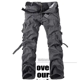 Men's Pants Cargo Men Tactical Overalls Cotton Casual Military Style Trousers Pantalon Hombre Combat Straight
