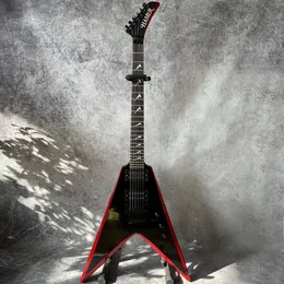 Custom Grand Hammer Electric Guitar with Black and Red Strips Color with Hardcase SPECIAL PRICE