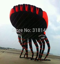 3d Eyes 15m Zwart 1 Lijnstunt Parafoil Octopus Power Sport Kite Outdoor Toy8657218