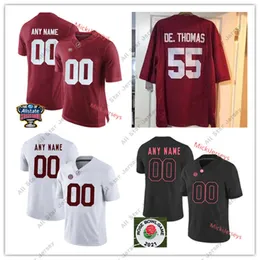 American College Football Wear 2022 NCAA Custom Alabama Crimson Tide Football Jersey 8 John Metchie III Jersey 69 Landon Dickerson 58 Christian Barmore 13 Malachi Mo