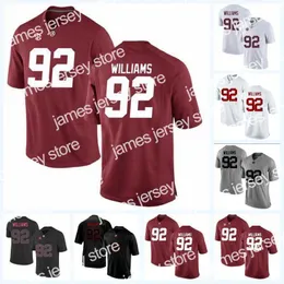 American College Football Wear 92 Quinnen Williams 13 Tua Tagovailoa Alabama Crimson Tide NCAA College Football Trikot für Herren Damen Jugend Doppelt genäht Name Nu