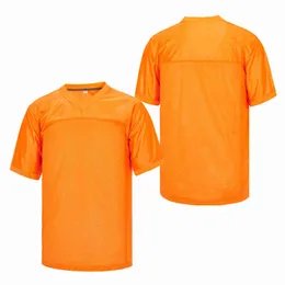 Numero di cucitura di maglia da calcio autentico arancione personalizzato