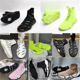 Designer socks Casual shoes Platform runner sneaker sock shoe master embossed Sneakers speeds booties men woman trainer