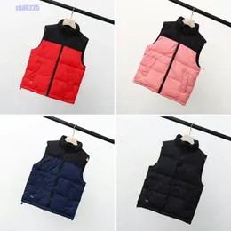 Designer Gilet Kids North Jackets Down Coat Vests Top Heat Waistcoat Design för Baby Bodywarmer Puffer The Face Jacket Woman Outwear Fashion Winter Sleeveless 2023