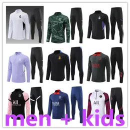 2023 chándales entrenamiento fútbol fútbol survetement pie chandal futbol ropa deportiva diseñador tuta jerseys kit retro Chaqueta para adultos y niños