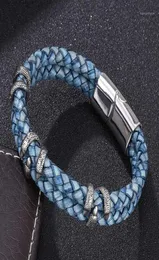 Manschettläder armband menvintageretrobraidedgenuine armband homme femme mens armband handgjorda smycken pulseras15416826