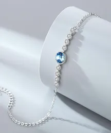 2021 925 Heart of the Sea Sterling Silver Jewelry for Women Chain Clover Bracelet Praty Wedding Bracelets BS47456450196