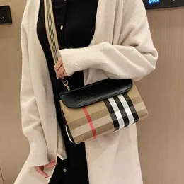 Shops Sell Designer Bags Cheaply Women's Fashion Foreign Style Versatile One Shoulder Diagonal Cross Leisure Version Lattice