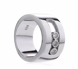 100 925 Sterling Silver Three Zirkon Ringlicht Luxusmarke Mesika High Jewelry Ladies Whole7099683