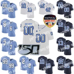 American College Football Wear Custom NCAA College North Carolina Tar Heels Football Jersey 6 Jacolby Criswell 21 Elijah Green 80 Will Crowley Tomari Fox Jerseys Sti