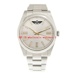 8 Style Classic Men's Watch 124300 41mm Watches Silver Dial luminous Automatic Mechanical Crescent Bezel Stainless Steel Wristwatch