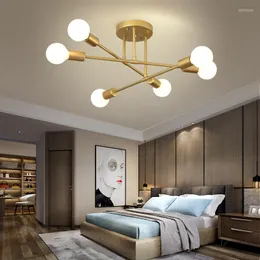 Avizeler Nordic Modernne LED Oturma Odası Yatak Odası Mutfak Evi İç Mekan Yatay Dekor Lambası Aydınlatma Tavan