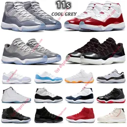 Retro Men Women Basketball Shoes jumpman 11s Cherry Midnight Navy Cool Grey 25th Anniversary 72-10 Low Bred Pure Violet Mens womens Trainers Sport Sneakers size 36-46