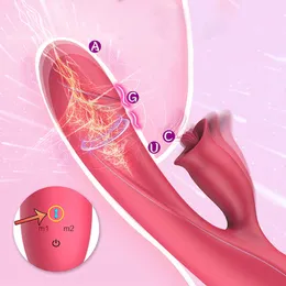 Компания красоты 7 режимов виртуальный толчок вибратор для женщин сексуальная игрушка для взрослых женщин мастурбация языком облизы