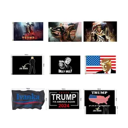 Banner Flags Trump 2024 Flag 3x5ft General Election Delivery Drop Home Garden Party Party Supplies DHMQQ