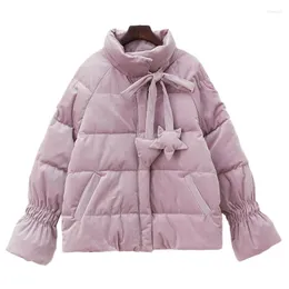 Frauen-Grabenmäntel EUSHEY Koreanische Stil Mode Cord Baumwolle Frauen Verdickte Warme Winterjacke Weibliche Blase Nette Parka