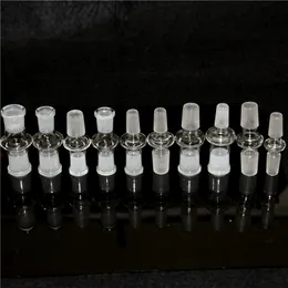 Bong 10 mm Drop-Down-Adapter 14 mm männlich weiblich 18 mm Aschefänger Recycler Bohrinseln Dab Glas Wasserpfeifen Schüssel Bubbler