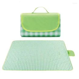 Almohada Picnic Mat Camping Senderismo Al aire libre Portátil Playa Manta Plegable Grueso Impermeable Equipo de tela de césped