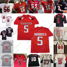 قمصان كرة القدم ، قمصان كرة القدم Texas Tech TTU Football Jersey NCAA College Xavier White Jax Welch McLane Mannix Donta Thompson Jaylon Hutchings Thomas