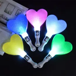 LED Stick Tree With Lights Concert Props Party Atmosfera Lâmpada Estrela do coração Em forma de barra, Battery Blend Colors Pvc não