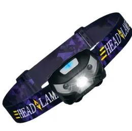 Powerful Mini LED Headlights USB Rechargeable sensor headlamp for Outdoor Cycling Running Fishing Hiking Camping Head lamp Lights