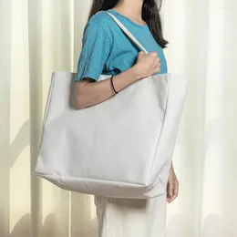 Bolsas de compras sublimation moda en blanco reutilizable bolso bolso de bolsas de hombro de bricolaje para regalo de Navidad