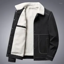 남자 재킷 2023 소년 가을과 겨울 플러스 플렌드 캐주얼 의류의 한국어 버전