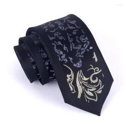 Bow Ties 2023 Бренд высококачественная модная стройная свадьба для мужчин жених печатные галстуки 6 см галстук с роскошной подарочной коробкой