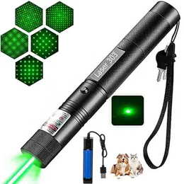 Taschenlampen Taschenlampen Grüne Laser Taktisch 10000 m Laserbrennerzeiger-2 in 1 abnehmbarer Lampenhalter sichtbares Fokus fokussierbares Verbrennungsmatch 0109