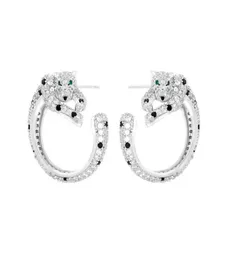 Panthere Series Encling Top Quality Stud Luxury Brand 18 K المذهلة المذهبة للمرأة BrandDesign جديدة بيع الذكرى الماس GIF4301451