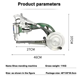 Home Manual Industrial Shoe Making Sewing Machine Equipment Shoes Repairs Sewing Machine Hand Operated Shoe Mending Machine With Stand