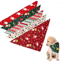 Hundehalsbänder, Weihnachten, Haustierhalsband, Kostüm, Schal, Bandana, Weihnachtsmann, bedruckt, Halsbandage, Lätzchen, Dressing-Zubehör