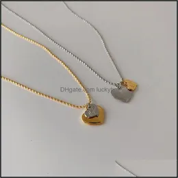 Colar de pingente colar de coração infinito amor gravado Double Best Anniversary Gifts Drop Delivery Jóias Pingentes Otdnz