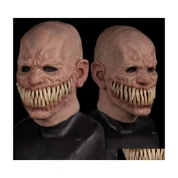 Party Masks Adt Horror Trick Toy Scary Prop Latex Mask Devil Face Er Terror Py Practical Joke For Halloween Prank Toys Drop Delivery Dh6Np