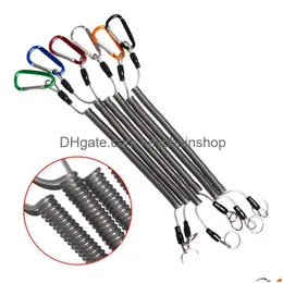 Schlüsselanhänger Karabiner Antilost Seil Schlüsselanhänger Subplier Control Fisch Hang Schnalle Ring 6 Farbe Starke Pl Lanyard Mode Schlüsselanhänger Kette Dr Dhwqx