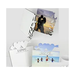 Frames And Mouldings Blank Sublimation Mdf Wooden Thermal Transfer Phase Plate Love Heartshape Diy Valentines Day Gift Drop Wholesal Dhsln