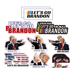 Party Gunst lass uns Brandon Flags Aufkleber f￼r Auto Trump Streich Biden PVC Aufkleber Drop Delivery Home Garden Festive Supplies Event DHAFH